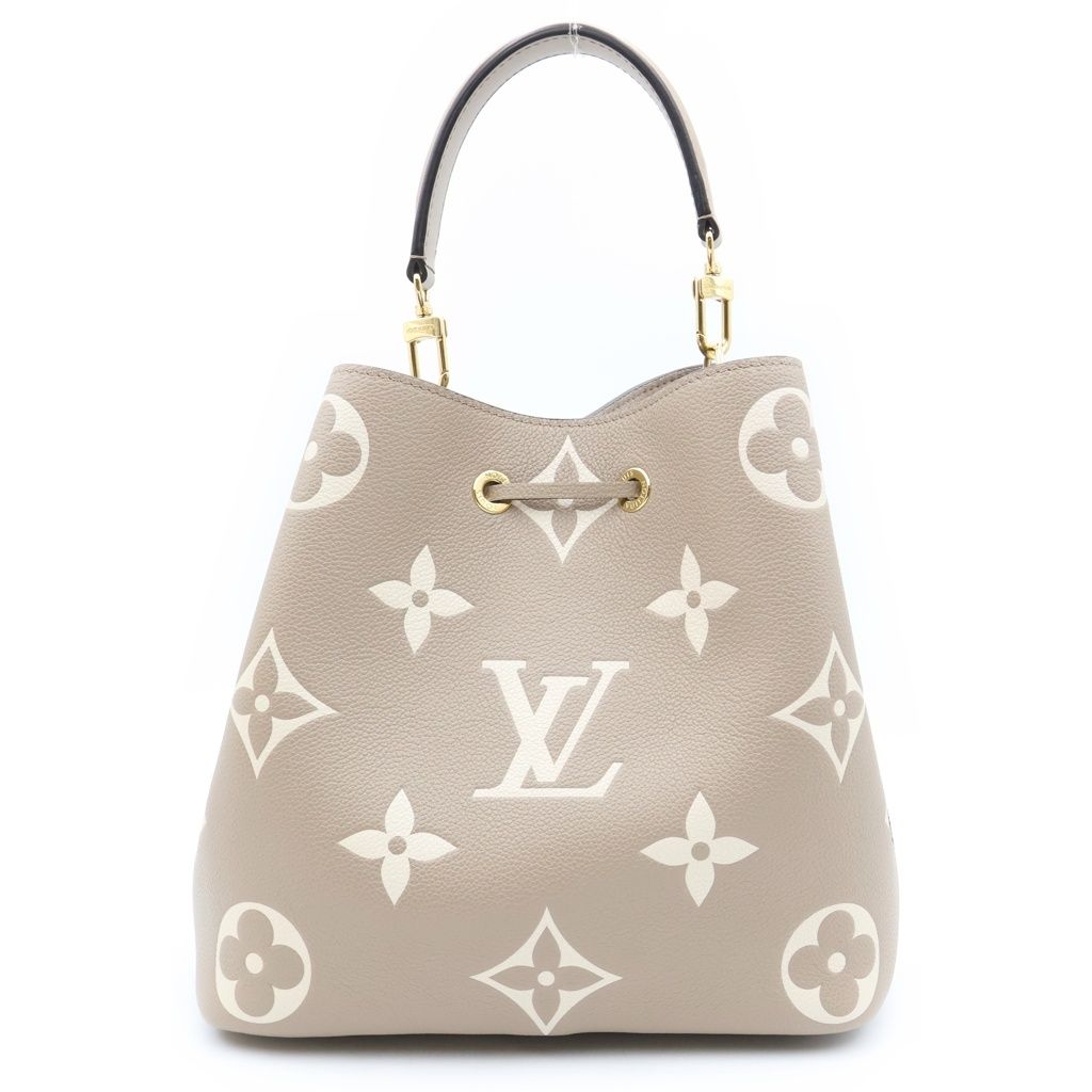 Louis Vuitton Monogram Empreinte Neo Noe MM Shoulder Bag Beige — view 2