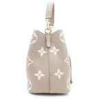 Louis Vuitton Monogram Empreinte Neo Noe MM Shoulder Bag Beige — view 3