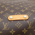 Louis Vuitton Monogram Vagabond Hobo Shoulder Bag Brown Leather Gold — view 6