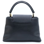 Louis Vuitton Taurillon Capucines PM Flower 2-Way Shoulder Bag Black Noir — view 2