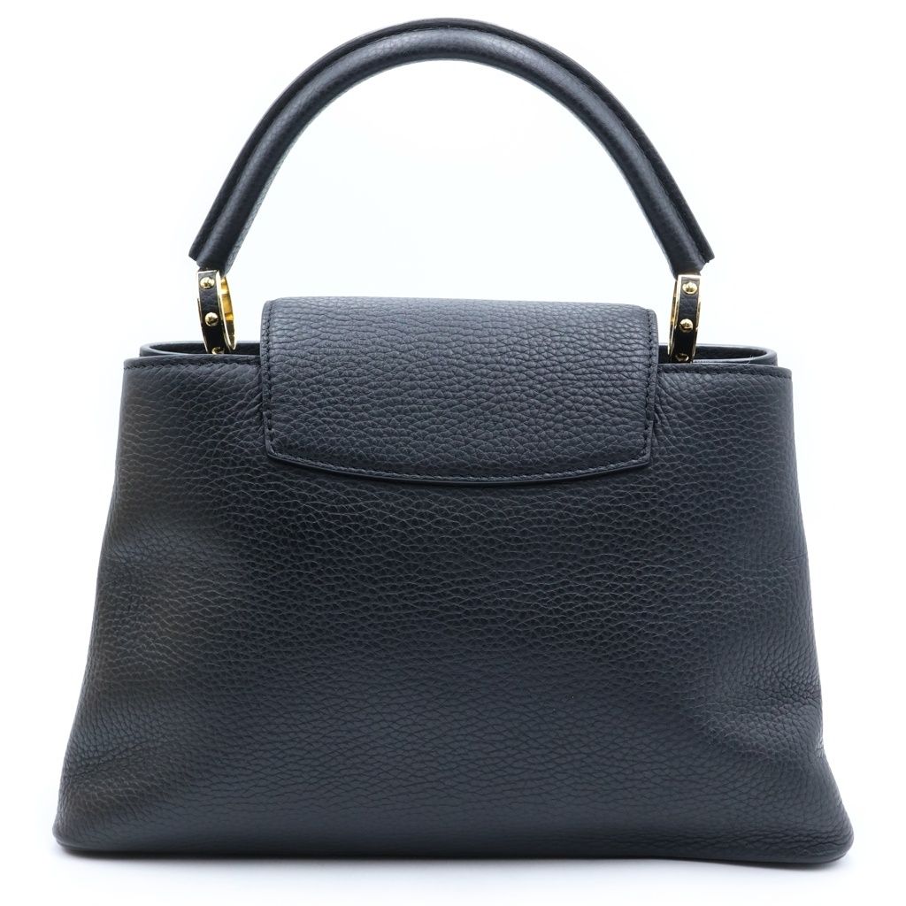 Louis Vuitton Taurillon Capucines PM Flower 2-Way Shoulder Bag Black Noir — view 2