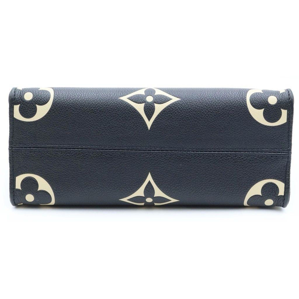 Louis Vuitton Monogram Empreinte On The Go PM 2-Way Shoulder Bag Black Beige — view 4