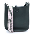 Hermes Evelyne TPM Vert Grease Taurillon Clemence Shoulder Bag Silver — view 2