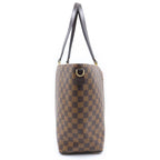 Louis Vuitton Damier Jersey Magnolia Tote Shoulder Bag Leather Brown Pink — view 3