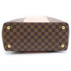 Louis Vuitton Damier Jersey Magnolia Tote Shoulder Bag Leather Brown Pink — view 4