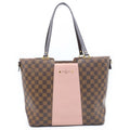 Louis Vuitton Damier Jersey Magnolia Tote Shoulder Bag Leather Brown Pink