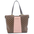 Louis Vuitton Damier Jersey Magnolia Tote Shoulder Bag Leather Brown Pink