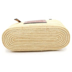 Loewe Anagram Square Basket Bag Small Raffia Leather Beige Brown — view 4