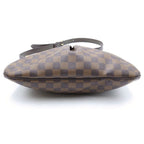Louis Vuitton Damier Bloomsbury PM Shoulder Bag Brown Leather Gold — view 4