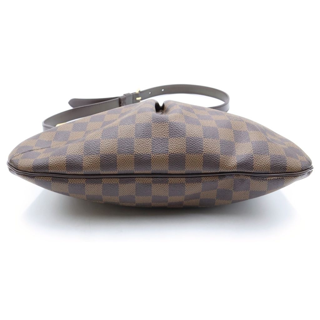 Louis Vuitton Damier Bloomsbury PM Shoulder Bag Brown Leather Gold — view 4