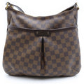 Louis Vuitton Damier Bloomsbury PM Shoulder Bag Brown Leather Gold