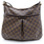 Louis Vuitton Damier Bloomsbury PM Shoulder Bag Brown Leather Gold
