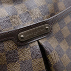 Louis Vuitton Damier Bloomsbury PM Shoulder Bag Brown Leather Gold — view 6