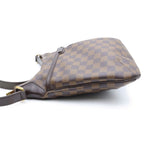 Louis Vuitton Damier Bloomsbury PM Shoulder Bag Brown Leather Gold — view 3