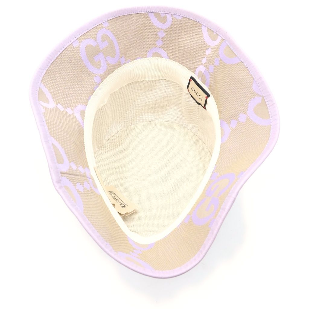 Gucci Jumbo GG Bucket Hat Beige Hapt — view 5