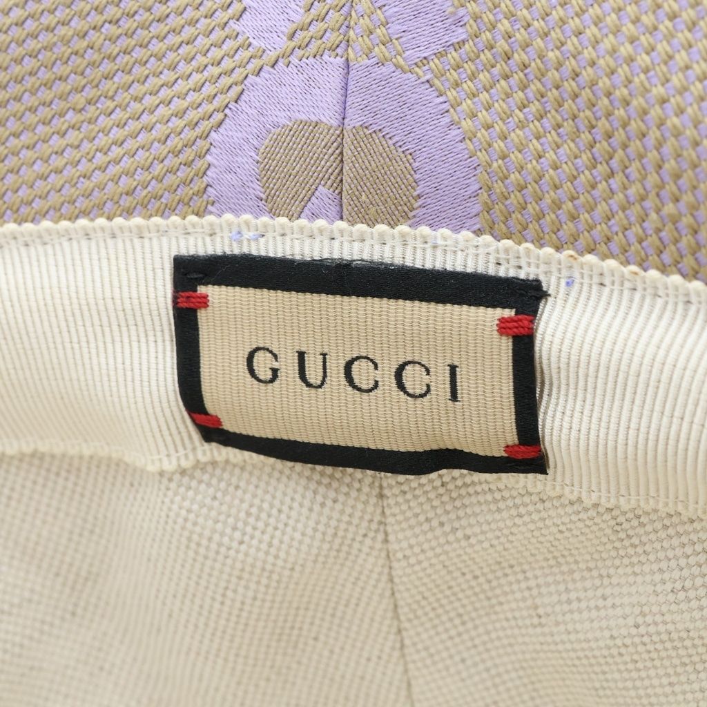 Gucci Jumbo GG Bucket Hat Beige Hapt — view 7