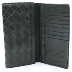 Bottega Veneta Intrecciato Wallet Card Case Leather Khaki — view 4