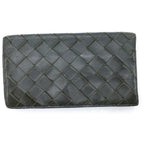 Bottega Veneta Intrecciato Wallet Card Case Leather Khaki