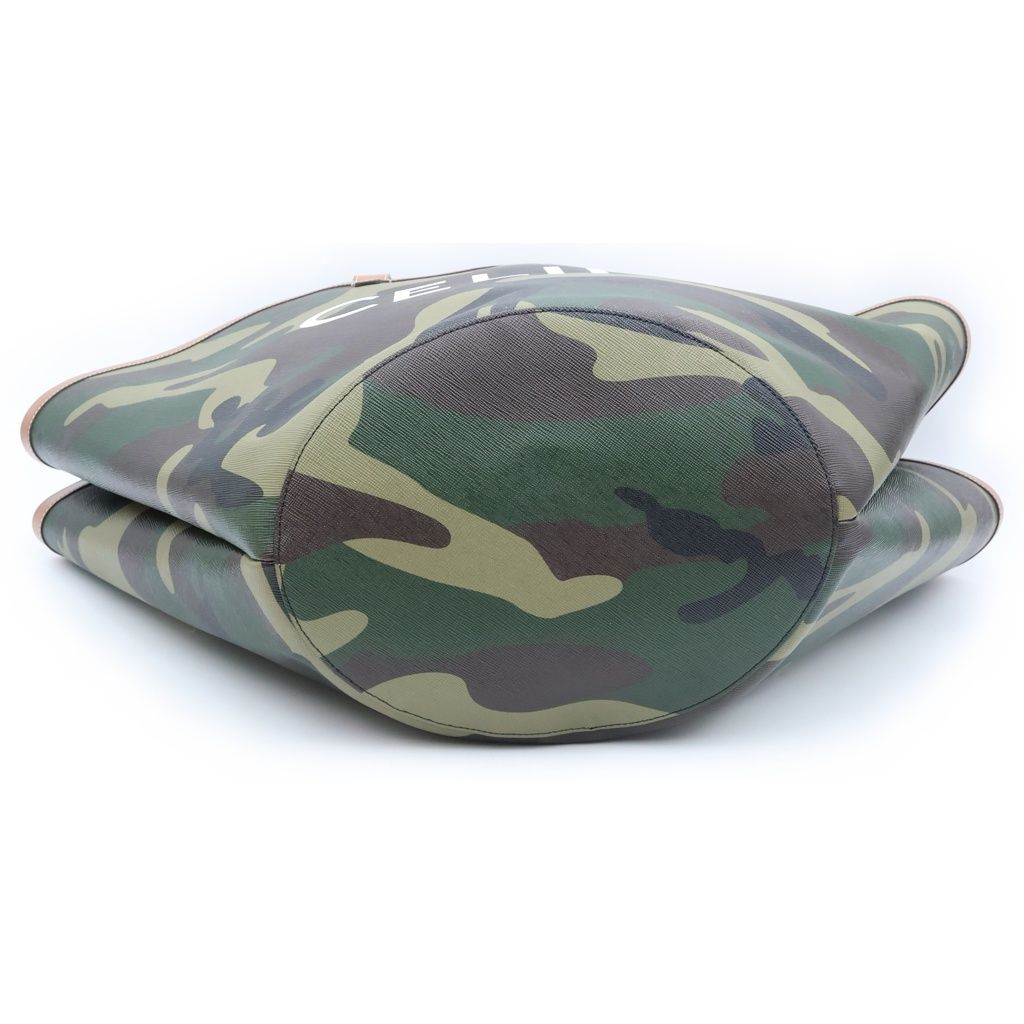 Celine Couffin Large Camouflage Pattern Shoulder Bag Tote Khaki Brown — view 4