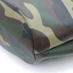 Celine Couffin Large Camouflage Pattern Shoulder Bag Tote Khaki Brown — view 5