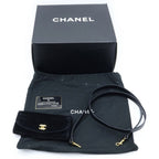 Chanel CC Logo 2-Way Vanity Bag Handbag Black Caviar Leather — view 8