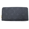Louis Vuitton Monogram Empreinte Zippy Wallet Black Leather