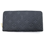 Louis Vuitton Monogram Empreinte Zippy Wallet Black Leather