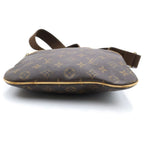Louis Vuitton Monogram Pochette Bosphore Shoulder Bag Brown Leather Gold — view 4