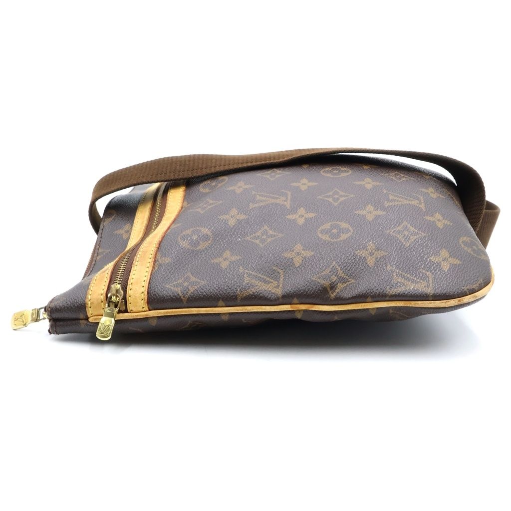 Louis Vuitton Monogram Pochette Bosphore Shoulder Bag Brown Leather Gold — view 3
