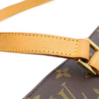 Louis Vuitton Monogram Luco Tote Bag Brown Leather Gold — view 7