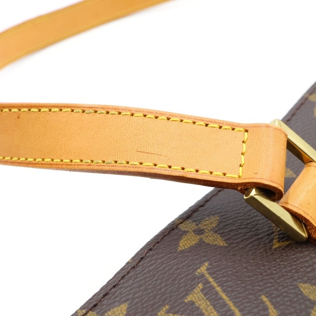 Louis Vuitton Monogram Luco Tote Bag Brown Leather Gold — view 7