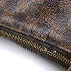 Louis Vuitton Damier Totally PM Tote Bag Brown Leather Gold — view 6