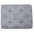 Louis Vuitton Monogram Shadow Portefeuille Multiple Compact Wallet Leather Gray