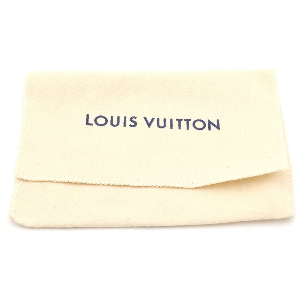 Louis Vuitton Monogram Shadow Portefeuille Multiple Compact Wallet Leather Gray — view 6