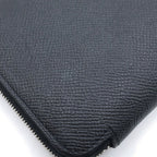 Hermes Azap Silkin Long Silk'in Long Round Zip Wallet Black — view 5