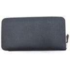 Hermes Azap Silkin Long Silk'in Long Round Zip Wallet Black — view 2