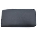 Hermes Azap Silkin Long Silk'in Long Round Zip Wallet Black