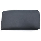 Hermes Azap Silkin Long Silk'in Long Round Zip Wallet Black