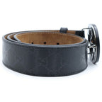 Gucci Interlocking G Leather Belt Black — view 3