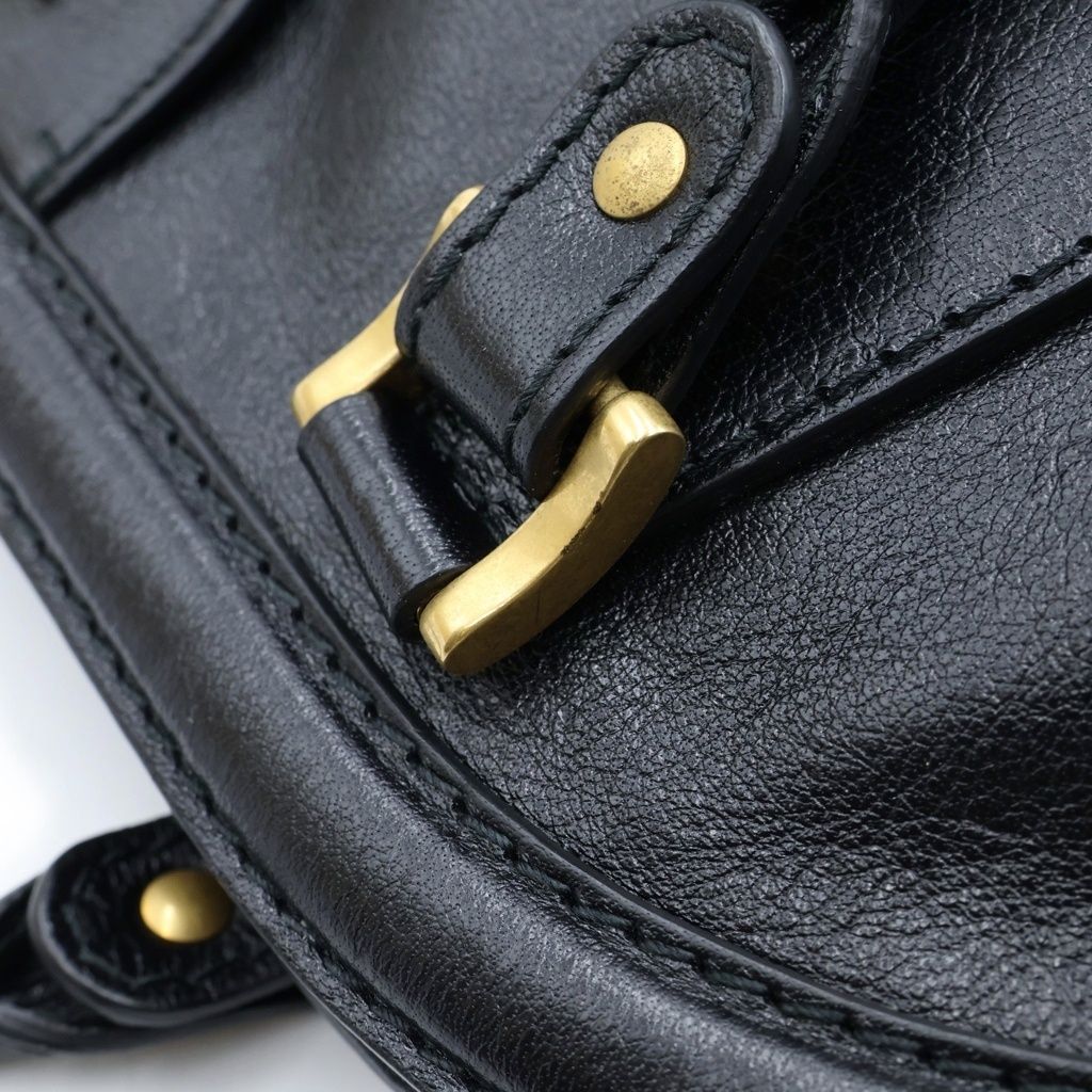 Gucci GG Marmont Liber 2-Way Shoulder Bag Black Leather — view 6