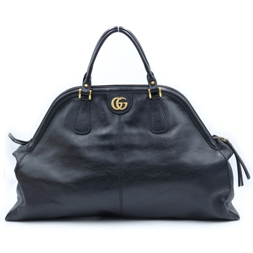 Gucci GG Marmont Liber 2-Way Shoulder Bag Black Leather