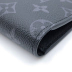 Louis Vuitton Monogram Eclipse Portefeuille Multiple Bifold Wallet Black Leather — view 5