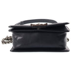 Chanel Boy 20 Small Shoulder Bag Chain Black Caviar Leather Silver — view 4