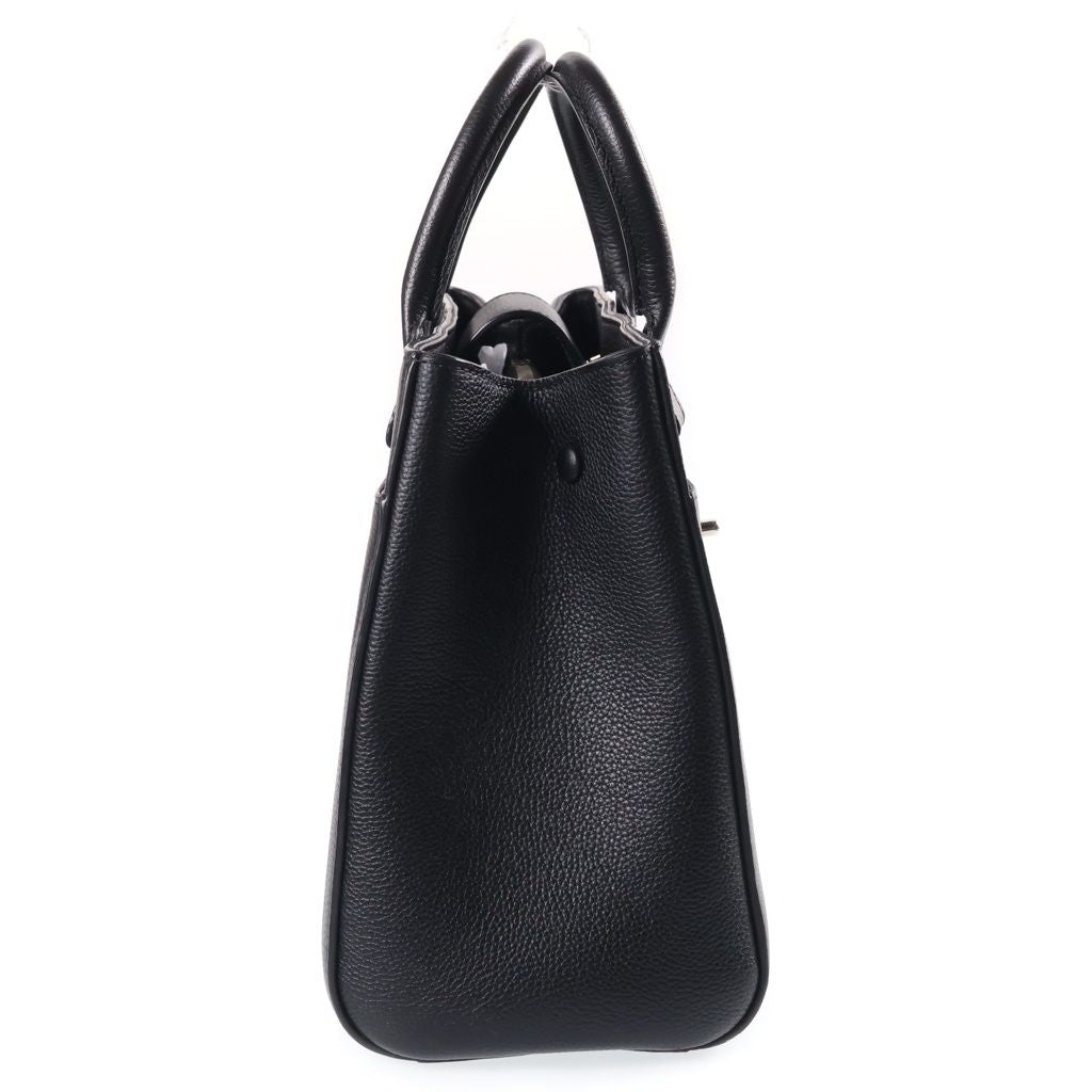 Chanel Neo Executive Tote 2-Way Shoulder Bag Black Leather Silver — view 3