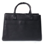 Chanel Neo Executive Tote 2-Way Shoulder Bag Black Leather Silver — view 2