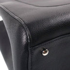 Chanel Neo Executive Tote 2-Way Shoulder Bag Black Leather Silver — view 5