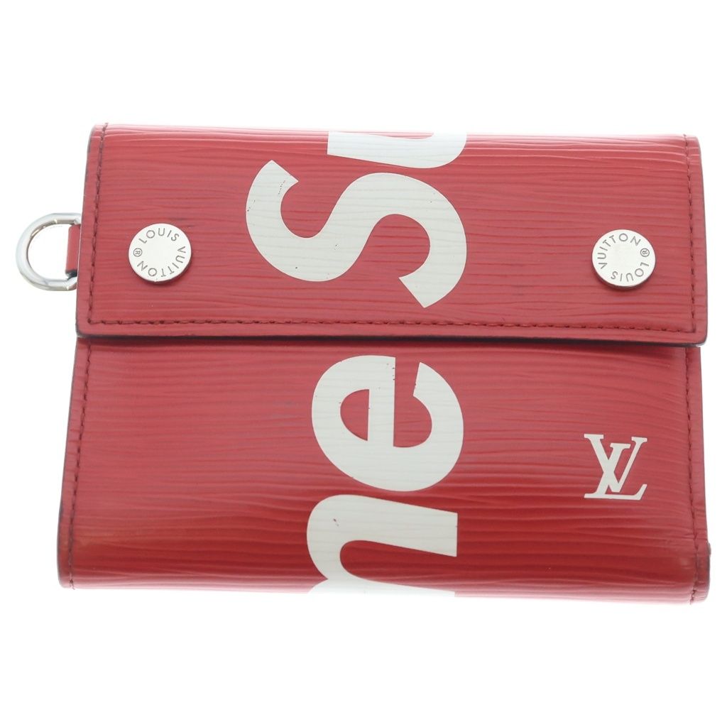 Louis Vuitton Supreme Chain Compact Wallet Epi