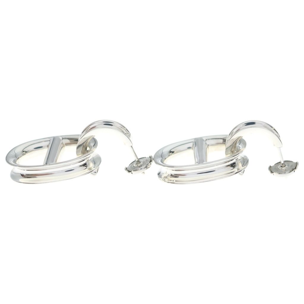 Hermes Chaine D'ancre Reponse Earrings Silver — view 3