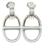 Hermes Chaine D'ancre Reponse Earrings Silver