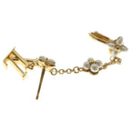 Louis Vuitton Monogram Floragram Single Earrings Ear Cuff Metal Gold Faux Pearl — view 5